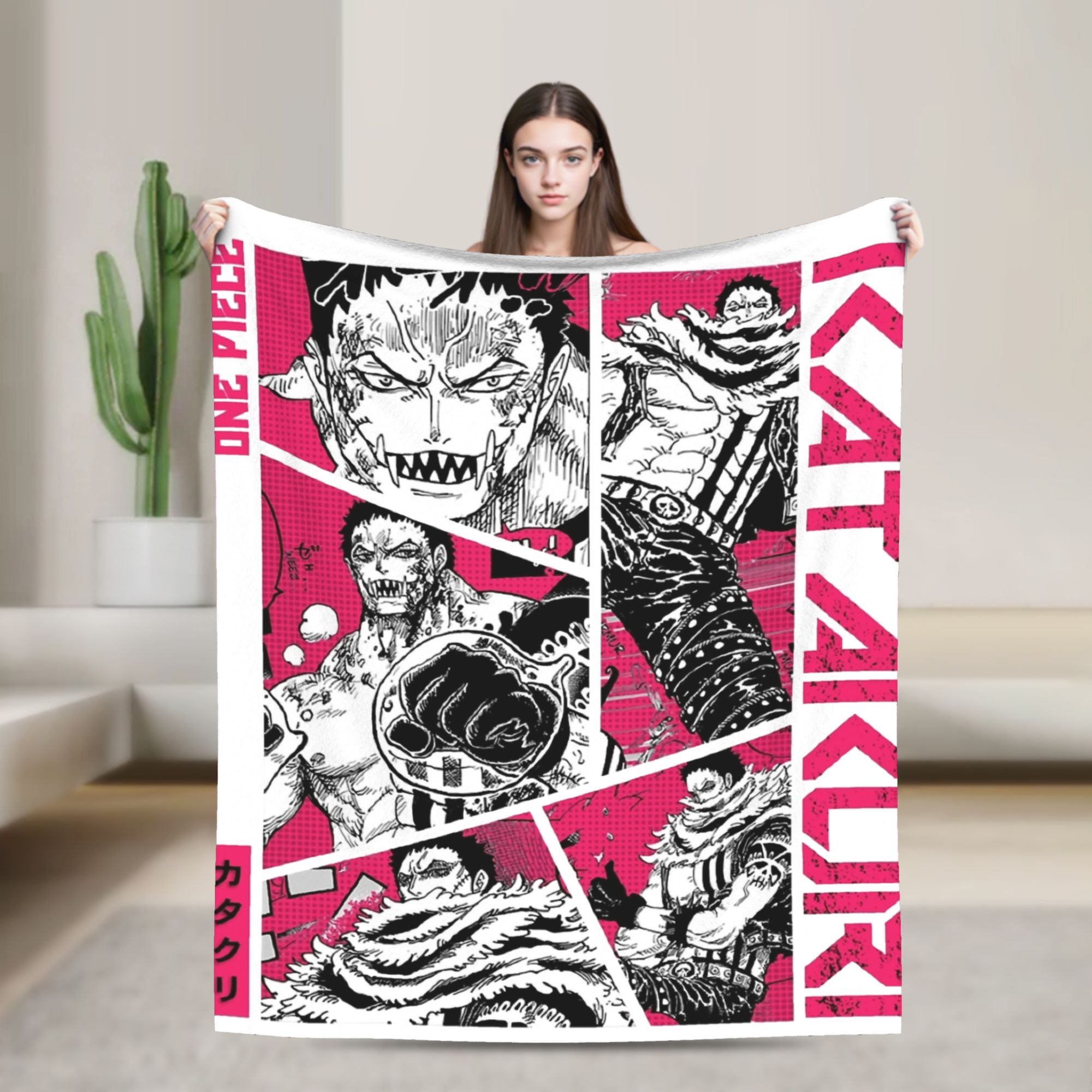 Bed Sheet Microfiber - Katakuri Figure flanelle couvertures singe D