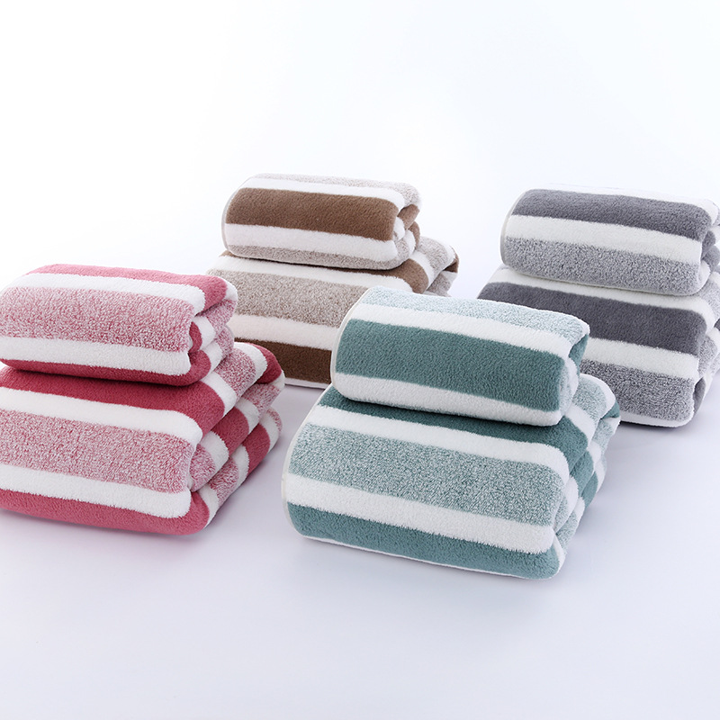 Home Textiles Towel Set - Lot de 2 serviettes à forte