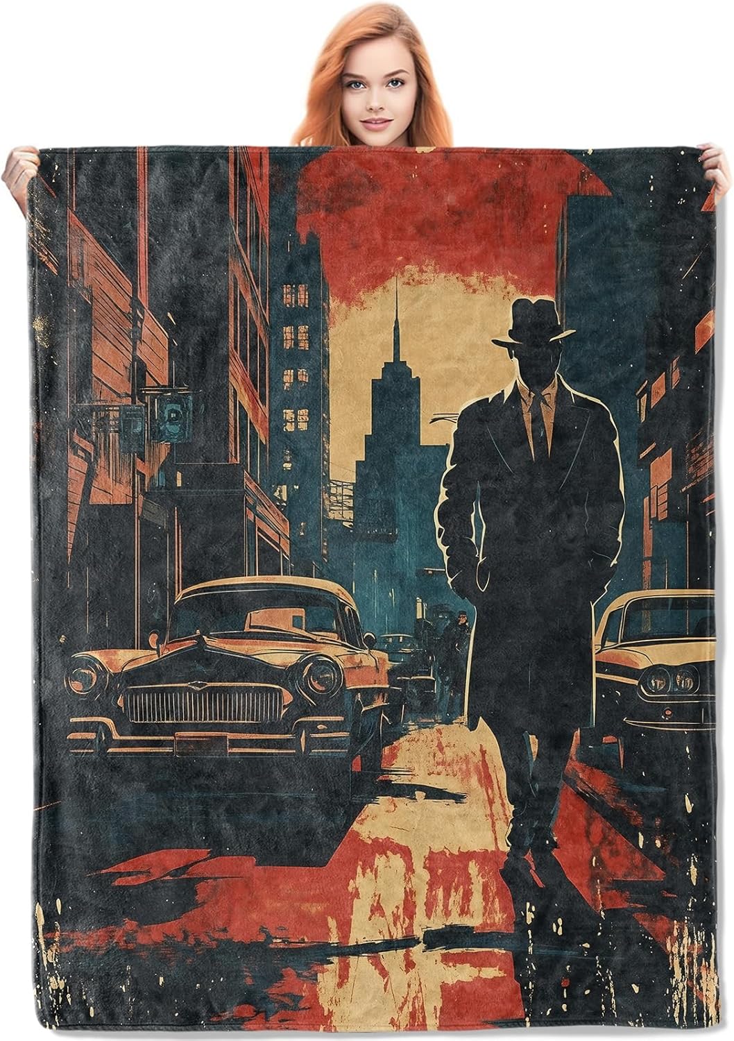 Home Textiles Towel - Couverture de détective Noir, cadeaux pour
