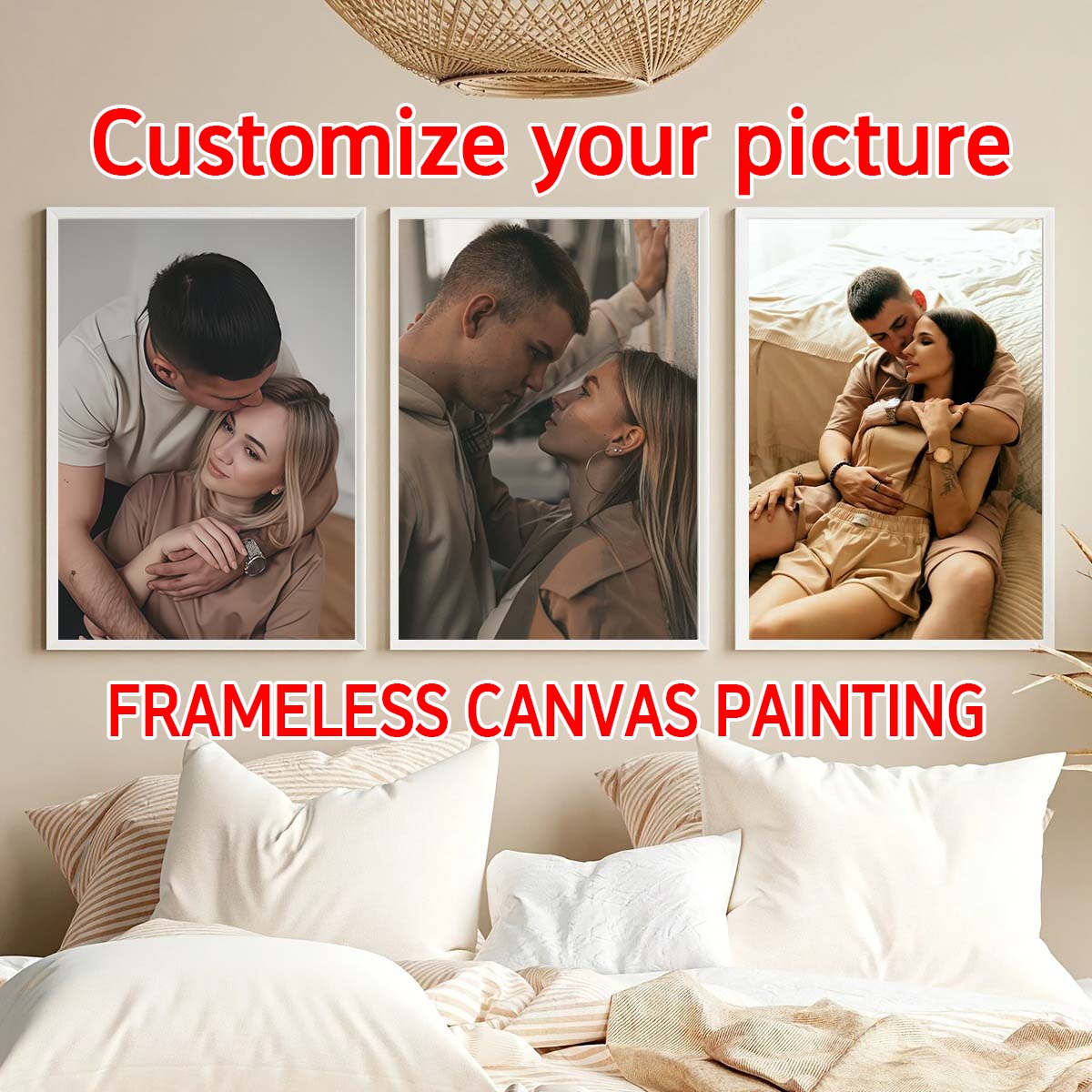 Triptyque - Cadre photo en boi - Home Textiles & Decorations avis et prix