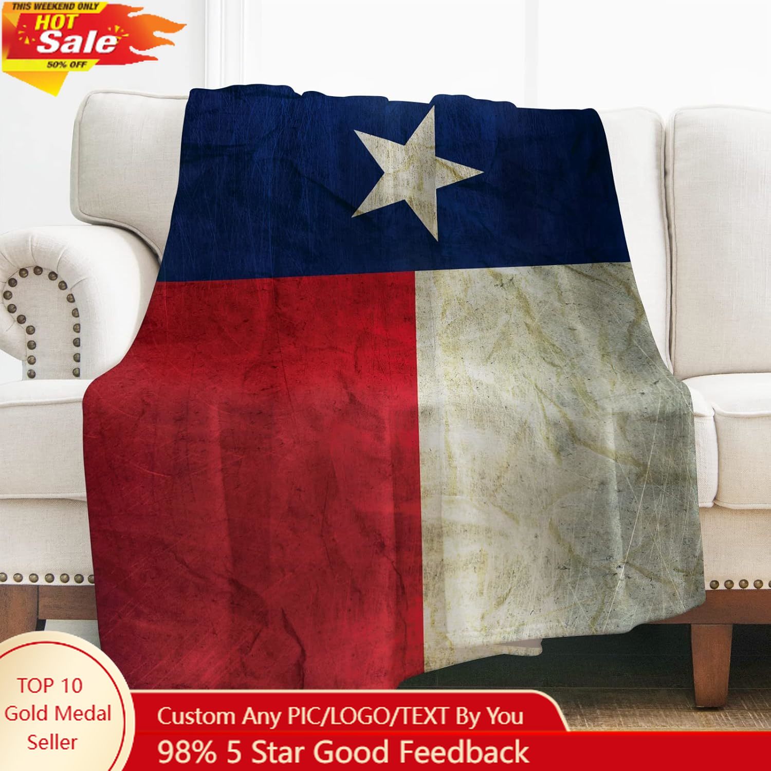 Lévènes Texas drapeau jeter co - Home Textiles Towel avis et prix
