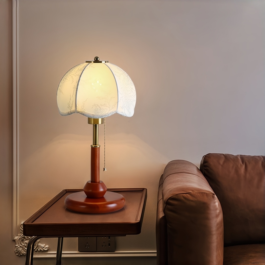 Lampe de table vintage à abat- - Home Textiles & Decorations avis et prix