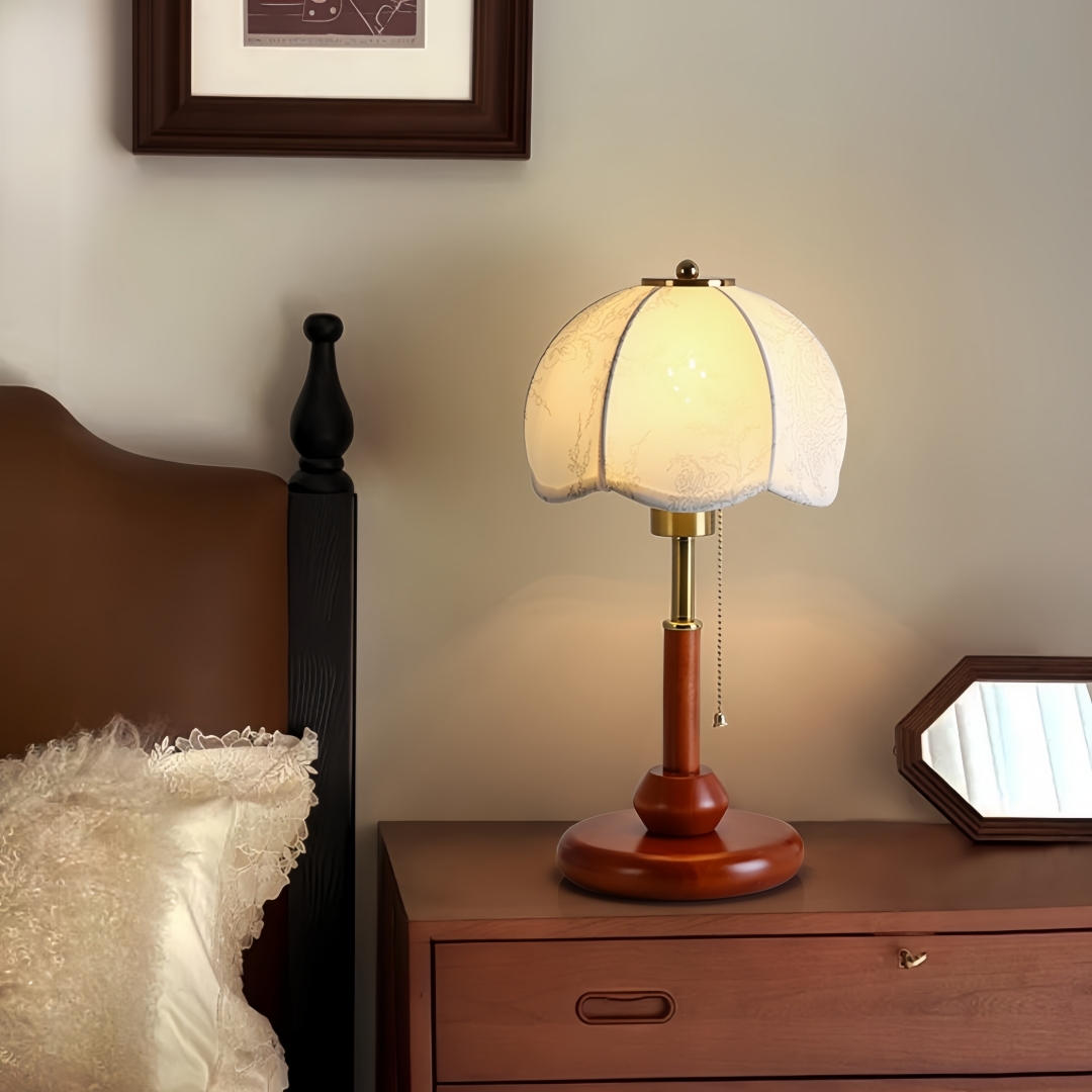 Lampe de table vintage à abat- - Home Textiles & Decorations avis et prix
