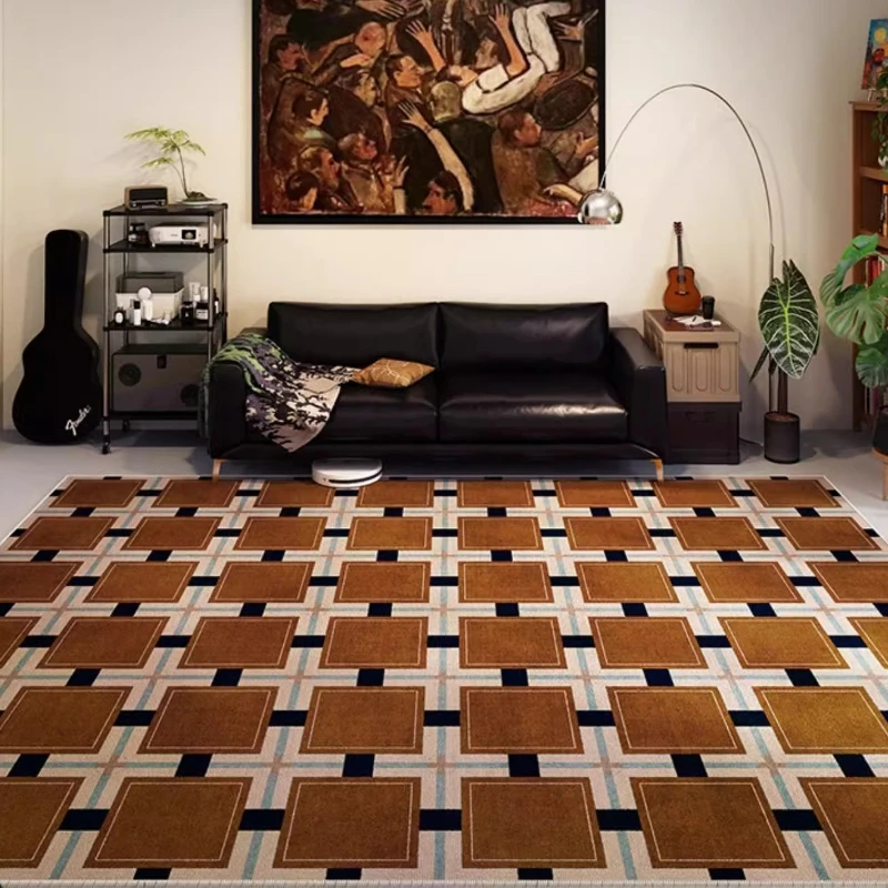 Tapis décoratif rétro à carrea - Home Textiles Online avis et prix