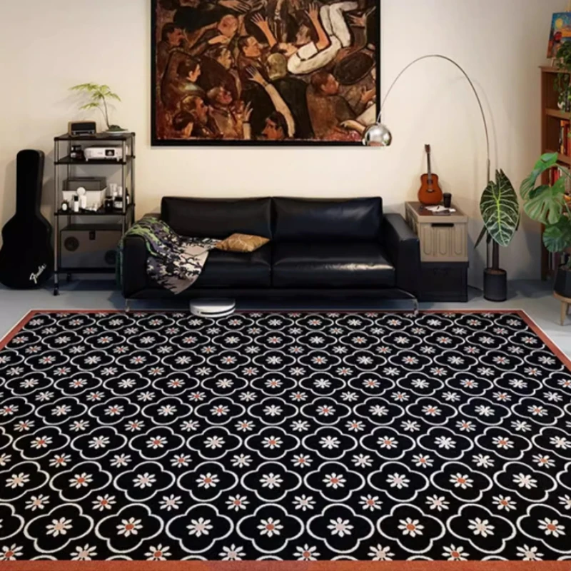 Tapis décoratif rétro à carrea - Home Textiles Online avis et prix