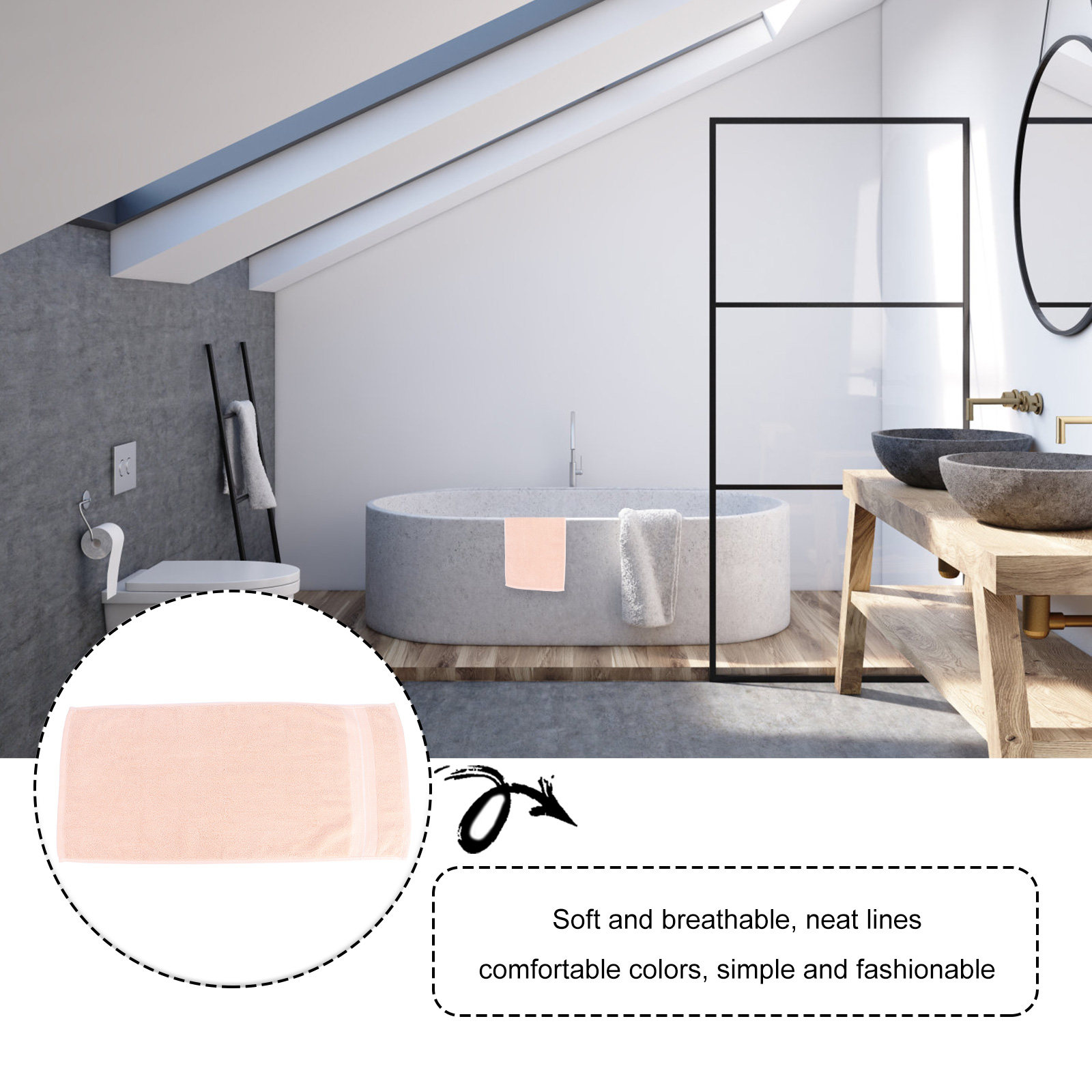 1 pièce – Serviette de toilett - Home Textiles Towel Set avis et prix